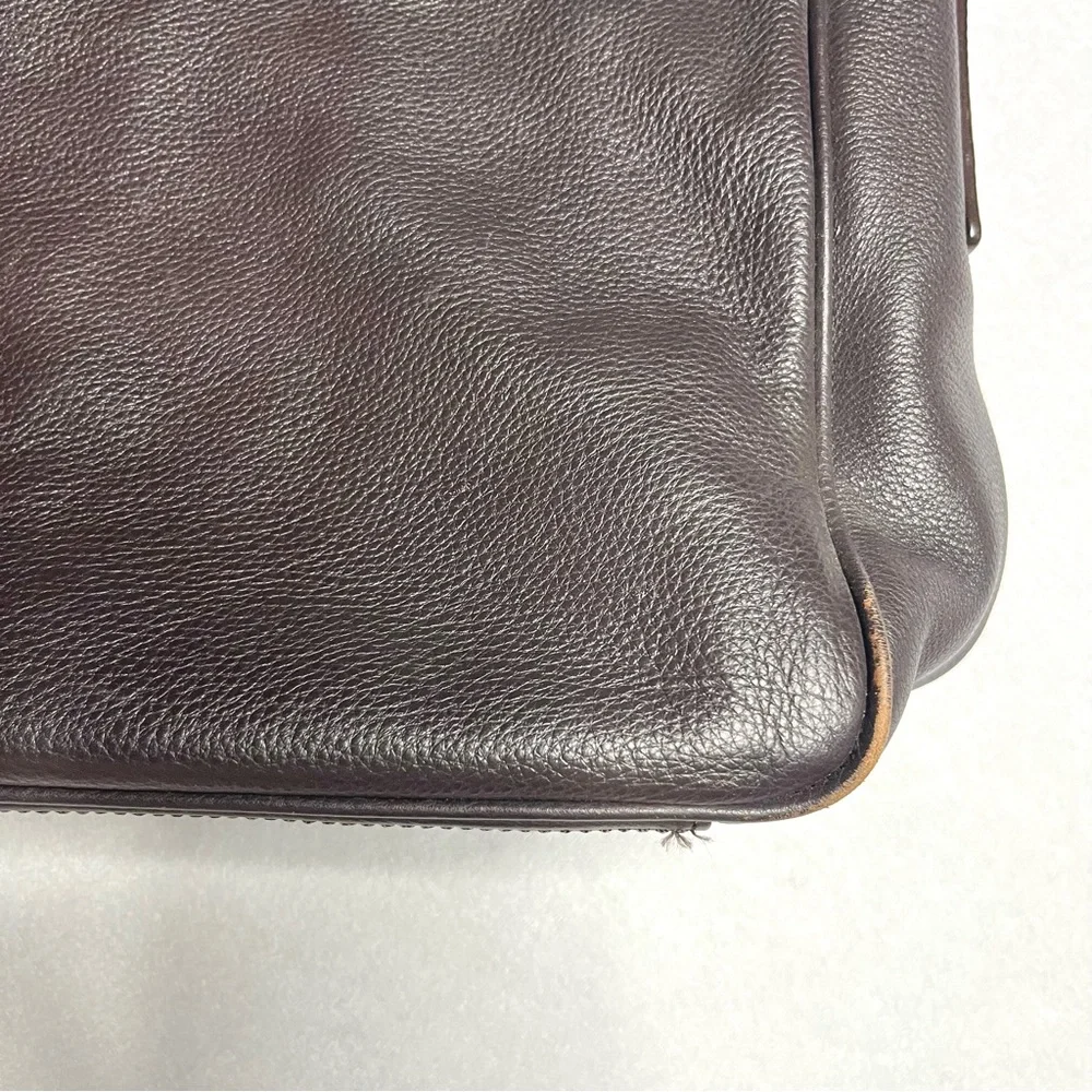 BANANA REPUBLIC men’s leather soft briefcase messenger bag